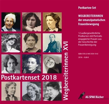 Gisela Notz Postkartenset: Wegbereitereinnen XVI, 2018. ISBN 97839459591901