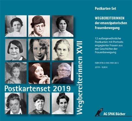 Gisela Notz (Hg.) Postkartenset: Wegbereiterinnen 2019 XVII. ISBN 9783945959305